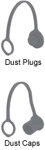 Dixon 5600 Series Dust Plugs and Caps