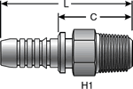 Gates Male Pipe (NPTF - 30° Cone Seat) - API Threads