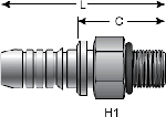 Gates Male O-Ring Boss