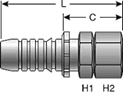 Gates Female MegaSeal® Swivel