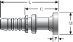 Gates Code 61 Komatsu Style O-Ring Flange