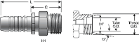 Gates Male DIN 24° Cone - Heavy Series