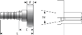Gates Male French GAZ (Poclain) 24° High Pressure Flange