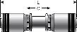 Gates Hose Length Extender for Caterpillar with Clamping Area (for SAE100R13)