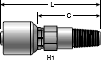 Gates MegaCrimp Male Pipe Long Nose