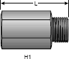 Gates MegaCrimp Female Quick-Lok® High to Male O-Ring Boss Adapter