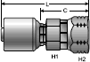 Gates MegaCrimp Female Parker Triple Thread Flare