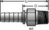 Gates Power Crimp Male Pipe