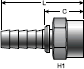 Gates Power Crimp Female Pipe