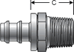 Gates Lock-On Male Pipe