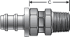 Gates Lock-On Male Pipe Swivel