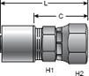 Gates Female JIC 37° Flare Swivel GL