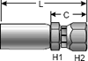 Gates PCTS Thermo-Plastic Female JIC 37° Flare Swivel