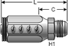 Gates Field Attachable Type T Male JIC 37° Flare for G1 Hose