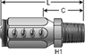 Gates Field Attachable Type T Male Pipe for G2 Hose