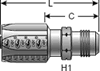 Gates Male SAE 45° Flare for C5C, C5D & C5M Hose