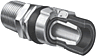 PT Coupling Hex Steel Lok-Nipple Punch-Lok&trade; Plated Hose Fittings