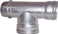 Kroy Galvanized Circle Lock End Tee