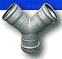 Kroy Galvanized Circle Lock Wye Tee