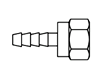 Tompkins / 4255 Hose Barb to JIC Swivel