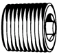 Tompkins / 3149 Hollow Hex Plug