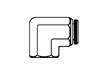 Tompkins / 270PP Tube to Pipe Elbow 90 Degree