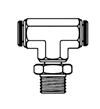 Tompkins / 272PP Tube to Pipe Swivel Branch Tee