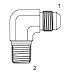 Tompkins / 2501 JIC to Pipe Elbow 90 Degree