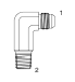 Tompkins / 2501-L JIC to Pipe Long Elbow 90 Degree