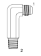 Tompkins / 2501-LL JIC to Pipe Extra Long Elbow 90 Degree