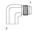 Tompkins / 2502 JIC to Pipe Elbow 90 Degree