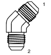 Tompkins / 2504 JIC Union Elbow 45 Degree