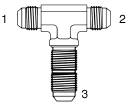Tompkins / 2703 JIC Bulkhead Union Branch Tee