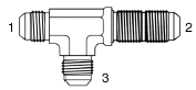 Tompkins / 2704 JIC Bulkhead Union Run Tee