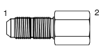 Tompkins / 2705 JIC to Pipe Bulkhead