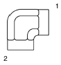 Tompkins / 5504 Pipe Elbow 90 Degree