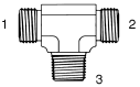 Tompkins / FF2601 ORFS to Pipe Branch Tee