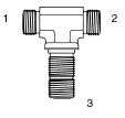 Tompkins / FF2703 ORFS Bulkhead Union Branch Tee