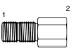 Tompkins / FF2705 ORFS to Pipe Bulkhead