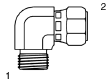 Tompkins / FF6500 ORFS to ORFS Swivel Nut Elbow 90 Degree