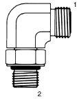 Tompkins / FF6801 ORFS to O-Ring Elbow 90 Degree