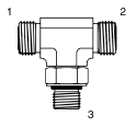Tompkins / FF6803 ORFS to O-Ring Branch Tee