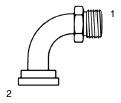 Tompkins / FF6892 ORFS to Flange Elbow 90 Degree