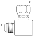 Tompkins / 3401 JIC to BSPP Swivel Elbow 90 Degree