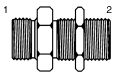Tompkins / 3421 BSPP Bulkhead Union