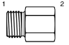 Tompkins / 3435 BSPP to BSPP Extended Bushing