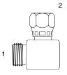 Tompkins / 3437 BSPP to JIC Swivel Elbow 90 Degree