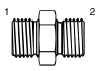 Tompkins / 3810 BSPP to Metric / 1.5 MM Pitch