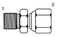 Tompkins / 3840 BSPP to BSPP Swivel