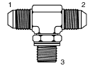 Tompkins / 3860 JIC to BSPP Adjustable Branch Tee